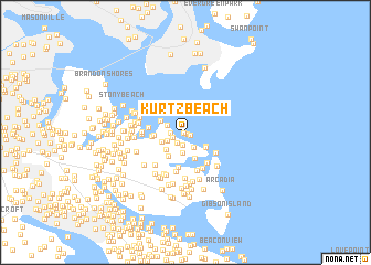 map of Kurtz Beach