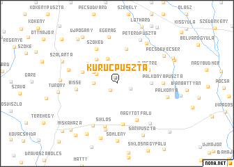 map of Kurucpuszta