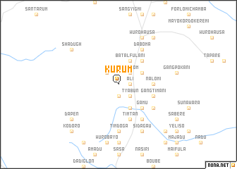 map of Kurum