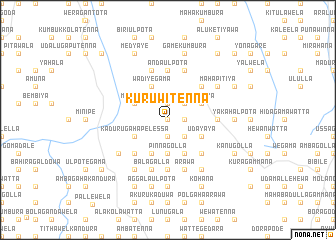 map of Kuruwitenna