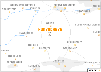 map of Kuryacheye