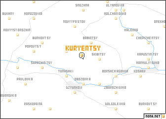 map of Kurʼyentsy