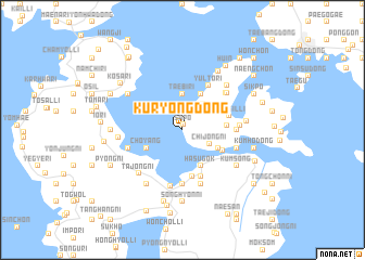 map of Kuryong-dong