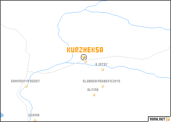 map of Kurzheksa