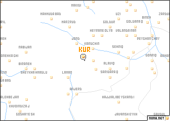 map of Kūr