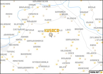 map of Kusača