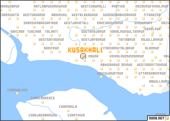 map of Kusākhāli