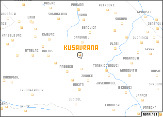 map of Kusa Vrana