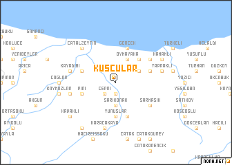 map of Kuşçular