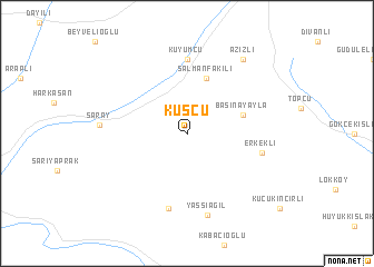 map of Kuşçu