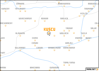 map of Kuşçu