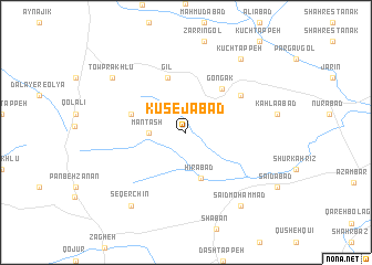 map of Kūsejābād