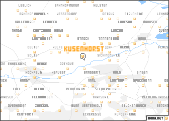 map of Kusenhorst