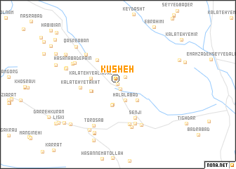 map of Kūsheh