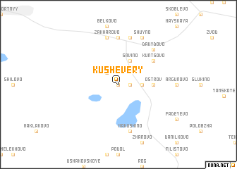 map of Kushevery