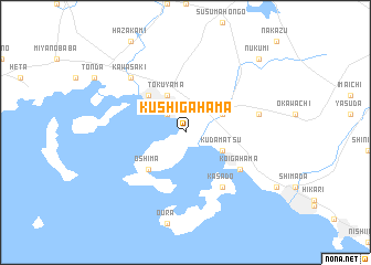 map of Kushigahama