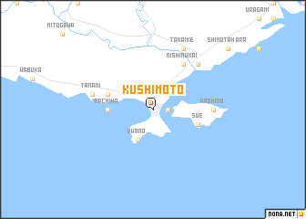 map of Kushimoto