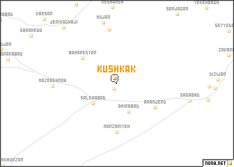 map of Kūshkak