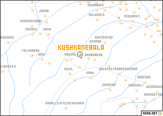 map of Kūshkān-e Bālā