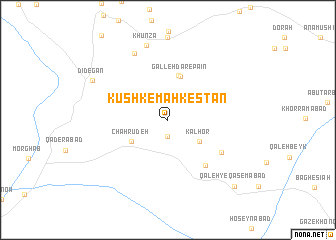 map of Kūshk-e Mahkestān