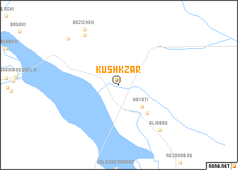 map of Kūshk Zar