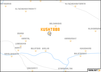 map of Kushtaba