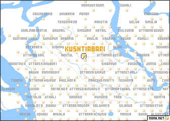 map of Kushtiābāri