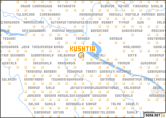 map of Kushtia