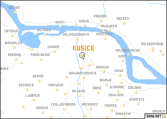 map of Kusiće