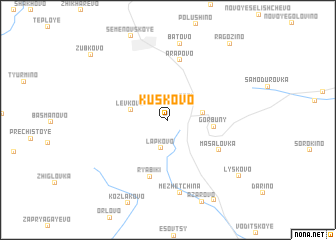 map of Kuskovo