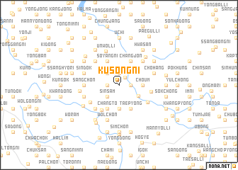 map of Kusŏng-ni