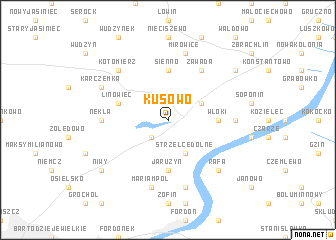 map of Kusowo