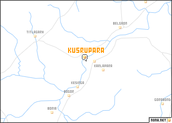 map of Kusrupāra