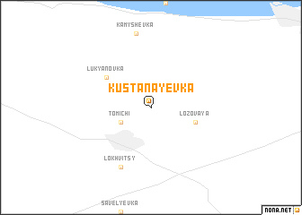 map of Kustanayevka