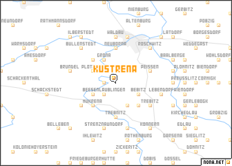 map of Kustrena