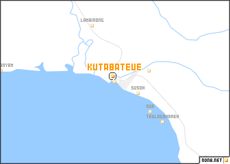 map of Kuta-bateue