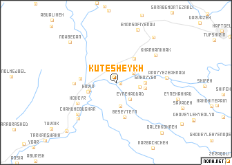 map of Kūt-e Sheykh
