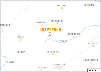 map of Kuteyevka