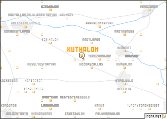 map of Kúthalom