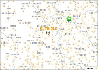 map of Kuthiāla