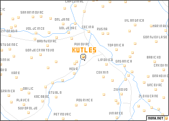 map of Kutleš