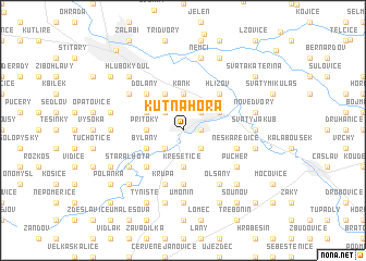 map of Kutná Hora