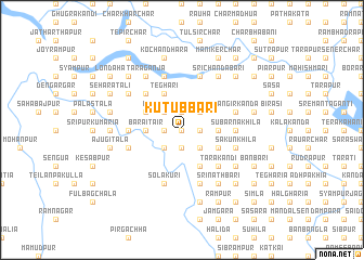 map of Kutubbāri