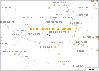 map of Kūtūleh-ye Bābā Karam