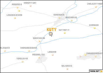 map of Kuty