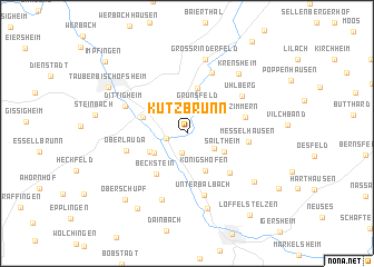 map of Kützbrunn