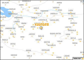 map of Kuundra