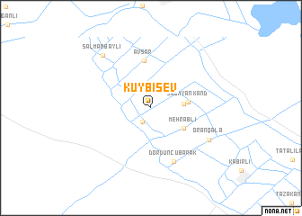 map of Kuybışev