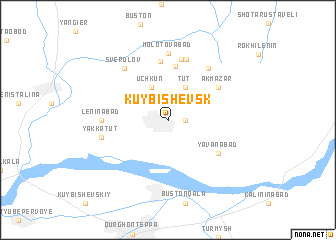 map of Kuybishevsk