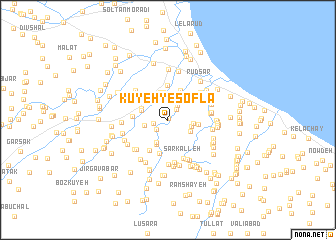 map of Kūyeh-ye Soflá